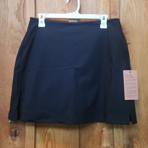 Girlfriend Collective Athletic Gym Workout Tennis Golf Sporty Skort, XL, Black